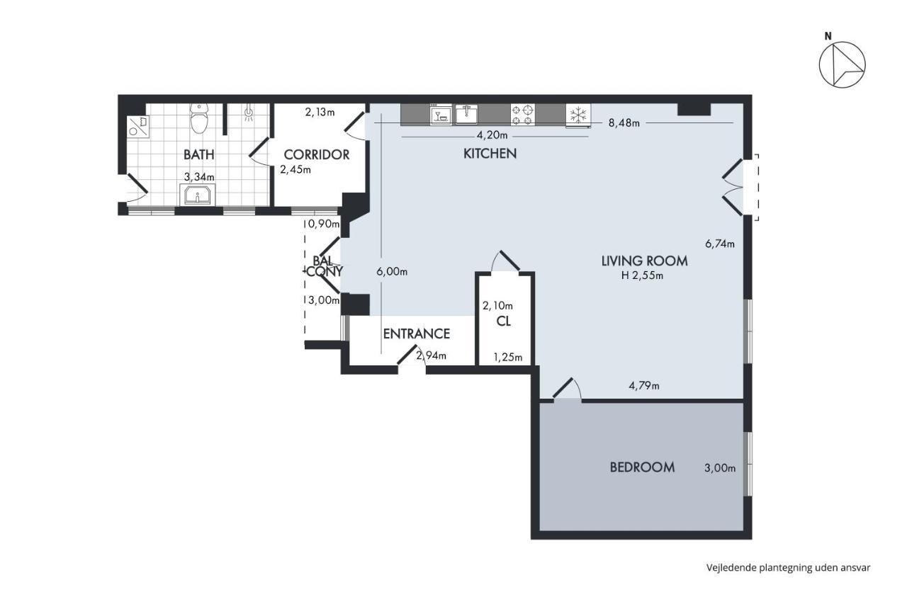 Sanders Monarch - Charming One-Bedroom Apartment With Two Balconies 코펜하겐 외부 사진
